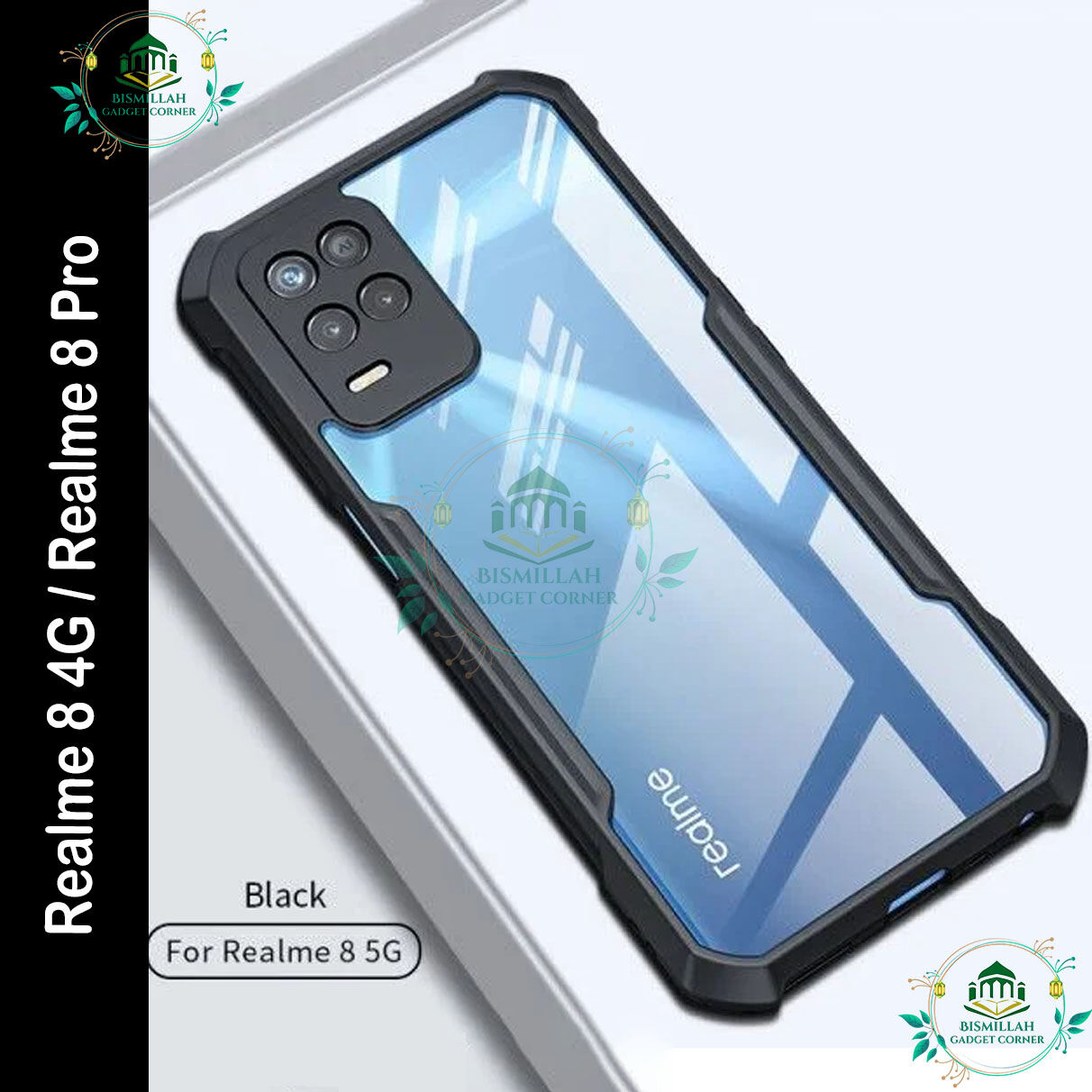 Realme Xundd Back Cover for Realme 8 / Realme 8 pro (4G) Transparent Hybrid Hard PC Back Bumper Case & Cover Price in Bangladesh - Mobile.com.bd
