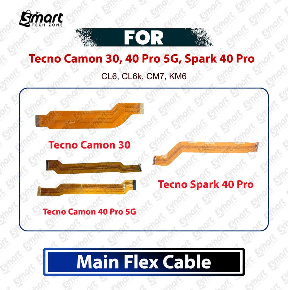 Tecno Camon 30 / 40 Pro 5G / Spark 40 Pro Mainboard Connector Flex Ribbon Replacement Part - Motherboard Connection Cable - Price in Bangladesh