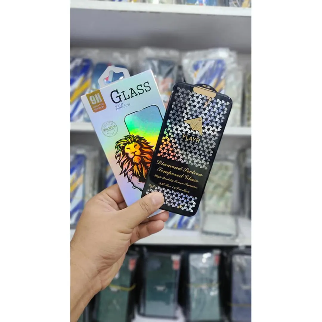 Official Flayr Diamond Cutting 3D Curve Full Coverage Tempered Glass Full Screen Protector For Apple Iphone 14 Pro Max 6.7 / 14 Pro 6.1 (1 Pcs) Phone Cases & Covers Price in Bangladesh - Mobile.com.bd