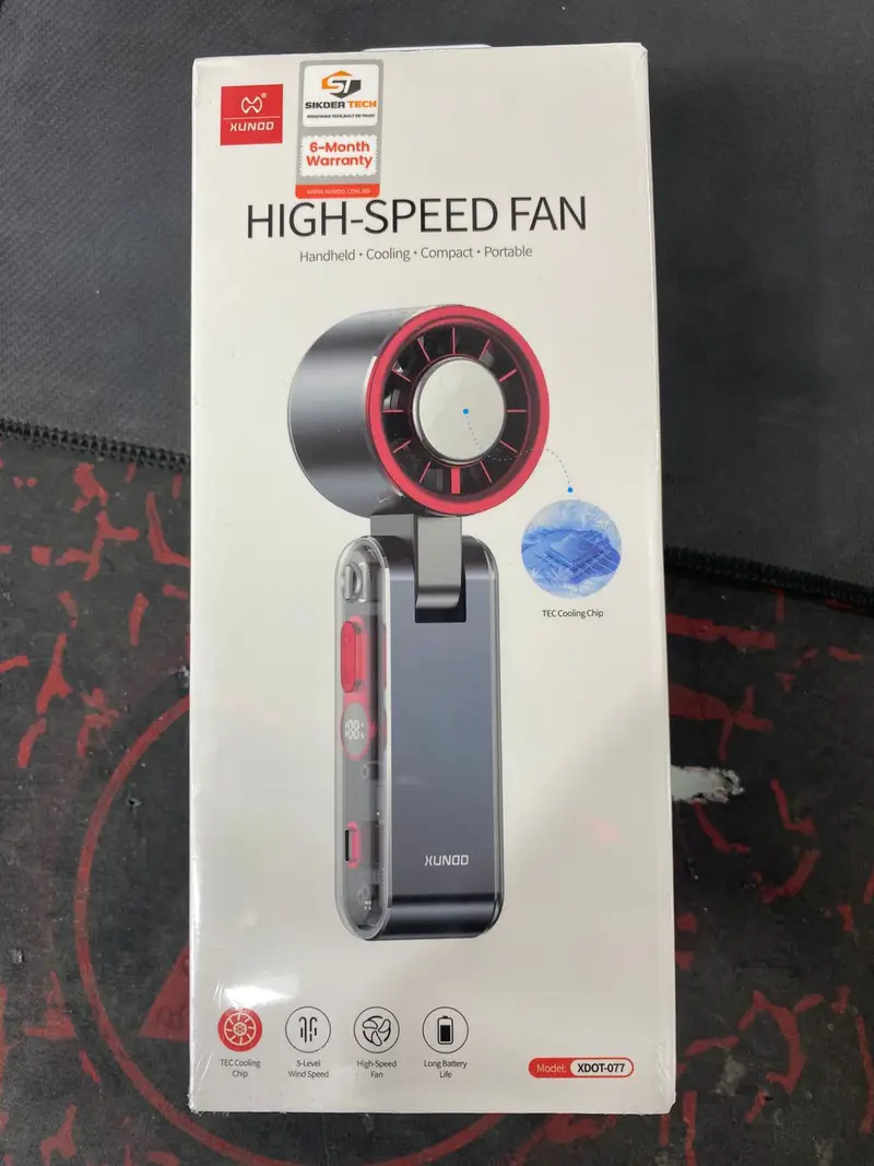XUNDD XDOT-077 Metal High-Speed Handheld Cooling Fan – Portable AC Experience Case & Cover Price in Bangladesh - Mobile.com.bd