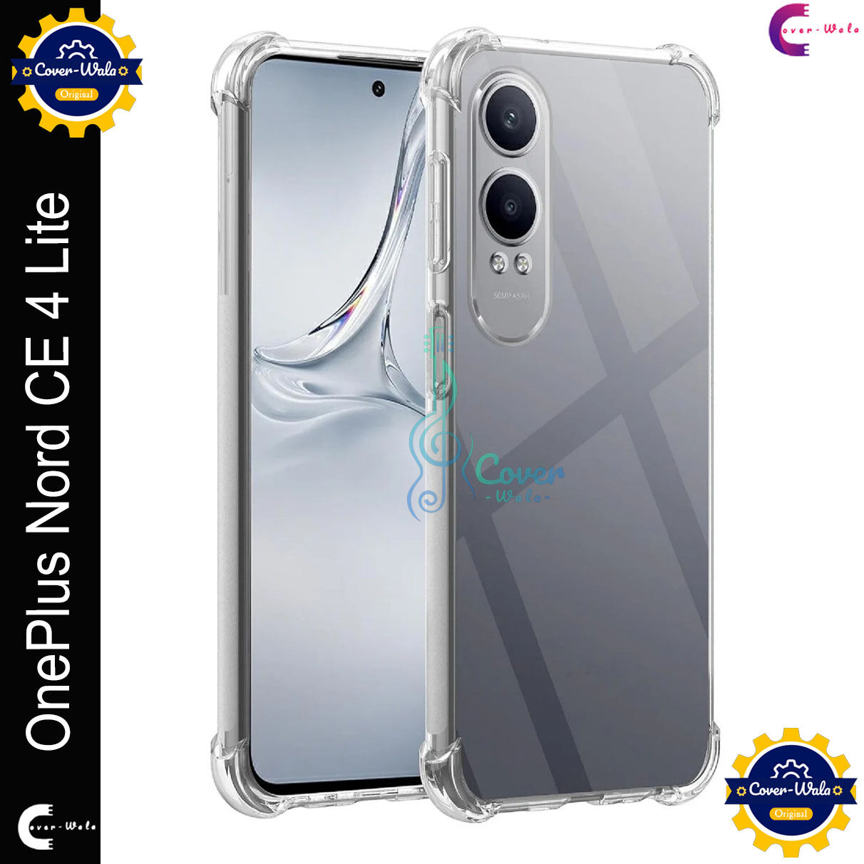 Transparent back cover For OnePlus Nord CE4 Lite 5G / 1+ Nord CE4 Lite 5G / OPPO K12x 5G Luxury transparent Protect Back Cover Soft Case Case & Cover Price in Bangladesh - Mobile.com.bd