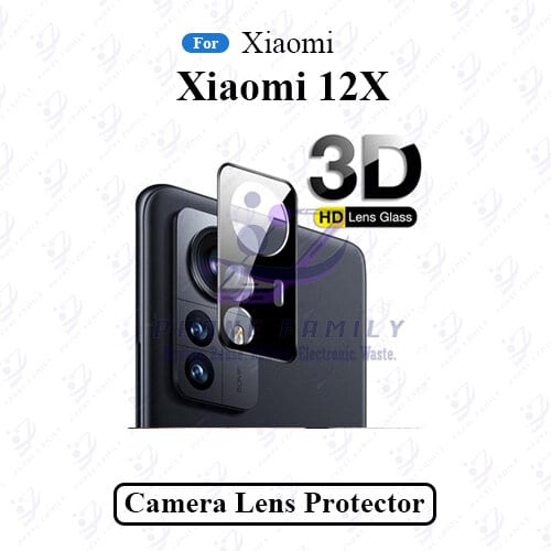 3D Camera Glass Lens Cover Tempered Glass Protector for Xiaomi 12X | Full Camera Coverage I 3D Lens Shield I Oil Resistant - Price in Bangladesh