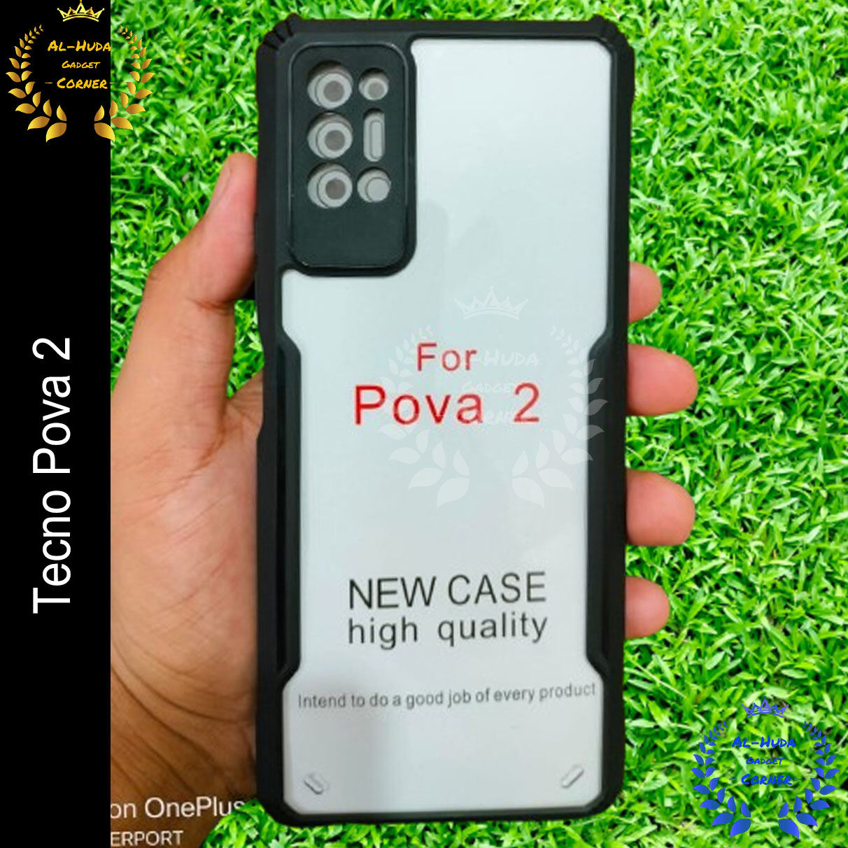 Tecno Xundd Back Cover for Tecno Pova 2 Transparent Hybrid Hard PC Back Bumper Case & Cover Price in Bangladesh - Mobile.com.bd