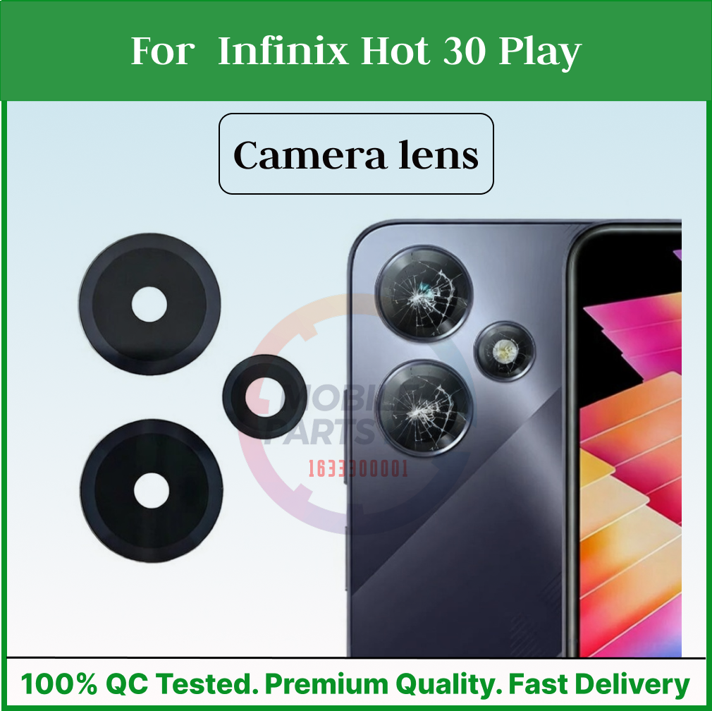 Back Rear Camera Lens Glass Compatible with For Infinix Hot 30 Play Camera Lens Glass Without Frame Mobile Parts & Accessories Price in Bangladesh - Mobile.com.bd