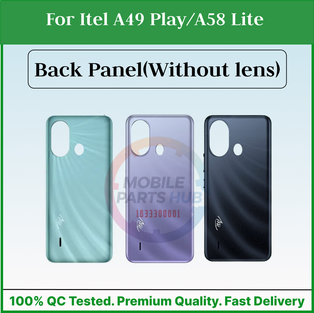 For Itel A49 Play/A58 Lite Back Panel/Backshell/ Casing With Logo-All Colors Available Mobile Parts & Accessories Price in Bangladesh - Mobile.com.bd