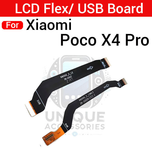 Main Board Motherboard Connection USB Board and LCD Display Connector Flex Cable Parts For Xiaomi Poco X4 Pro - Price in Bangladesh