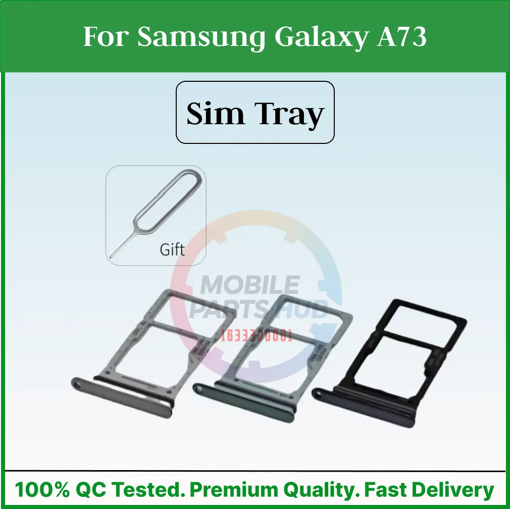 For Samsung Galaxy A73 Sim Tray Micro SD Card Slot with Sim Ejector Pin Replacement Parts Sim Trays & Ejector Pins Price in Bangladesh - Mobile.com.bd