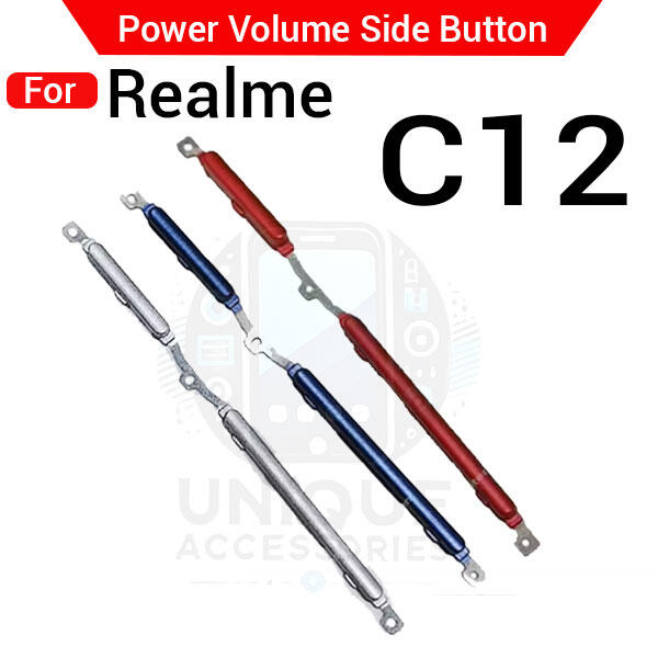 Realme Compatible with Realme C12 External Side Buttons Power On Off + Volume Control Button Outside Side Keys Buttons & Key Parts Price in Bangladesh - Mobile.com.bd