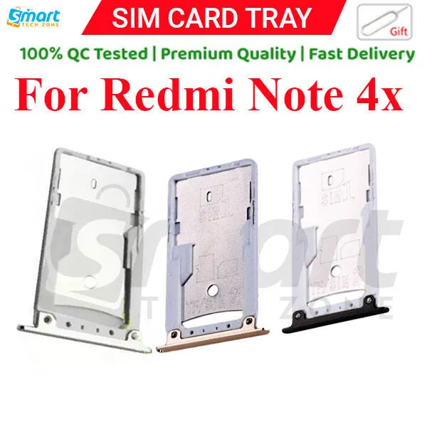 Xiaomi Redmi Note 4x Sim Tray Micro SD Card Slot with Sim Ejector Pin Replacement Part: Sim Trays & Ejector Pins Price in Bangladesh - Mobile.com.bd
