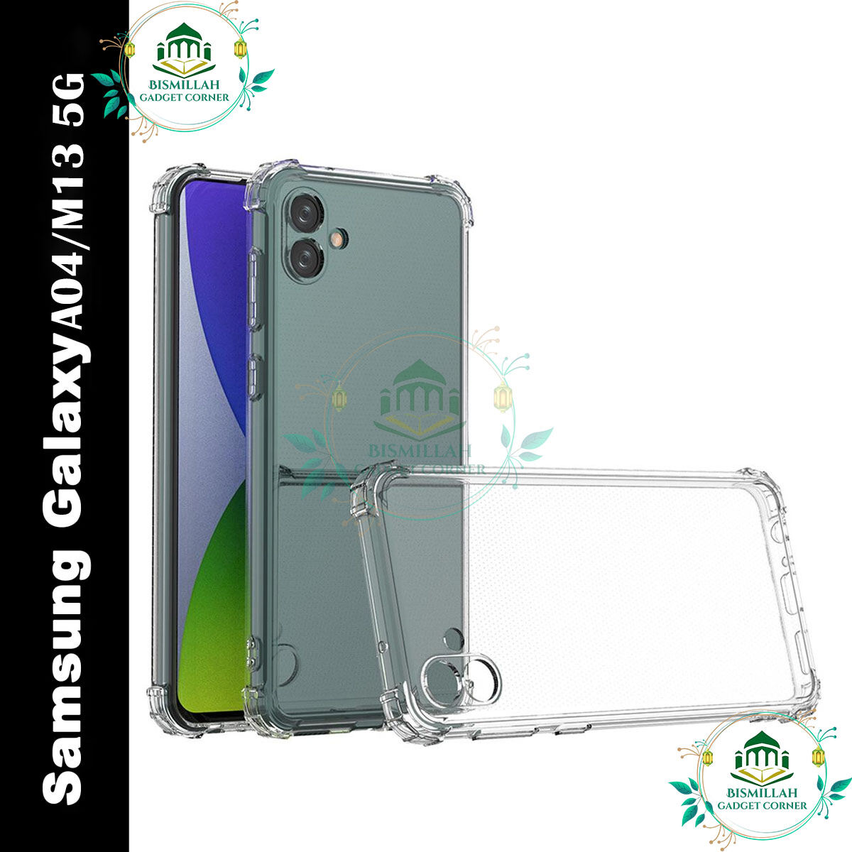 Samsung Transparent back cover For Samsung Galaxy A04 4G / Samsung Galaxy M13 5G Luxury transparent Protect Back Cover Soft Case Case & Cover Price in Bangladesh - Mobile.com.bd