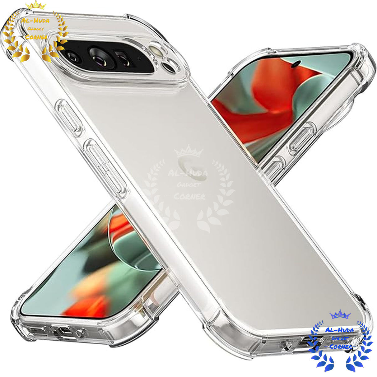 Transparent back cover For Google Pixel 9 Pro Luxury transparent Protect Back Cover Soft Case