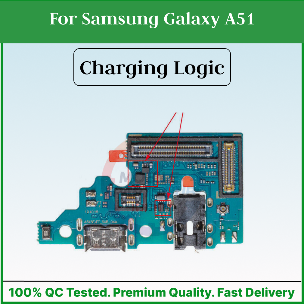Charging Logic Board For Samsung Galaxy A51 Charging Port For (SM-A515F)USB Plug PCB Dock Connector Spare parts Mobile Parts & Accessories Price in Bangladesh - Mobile.com.bd