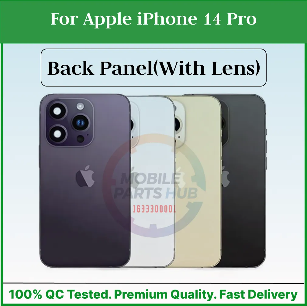 For Apple iPhone 14 Pro Back Panel/Backshell/ Casing + Camera Lens +Side Button With Logo-All Colors Available Back Panels & Housings Price in Bangladesh - Mobile.com.bd