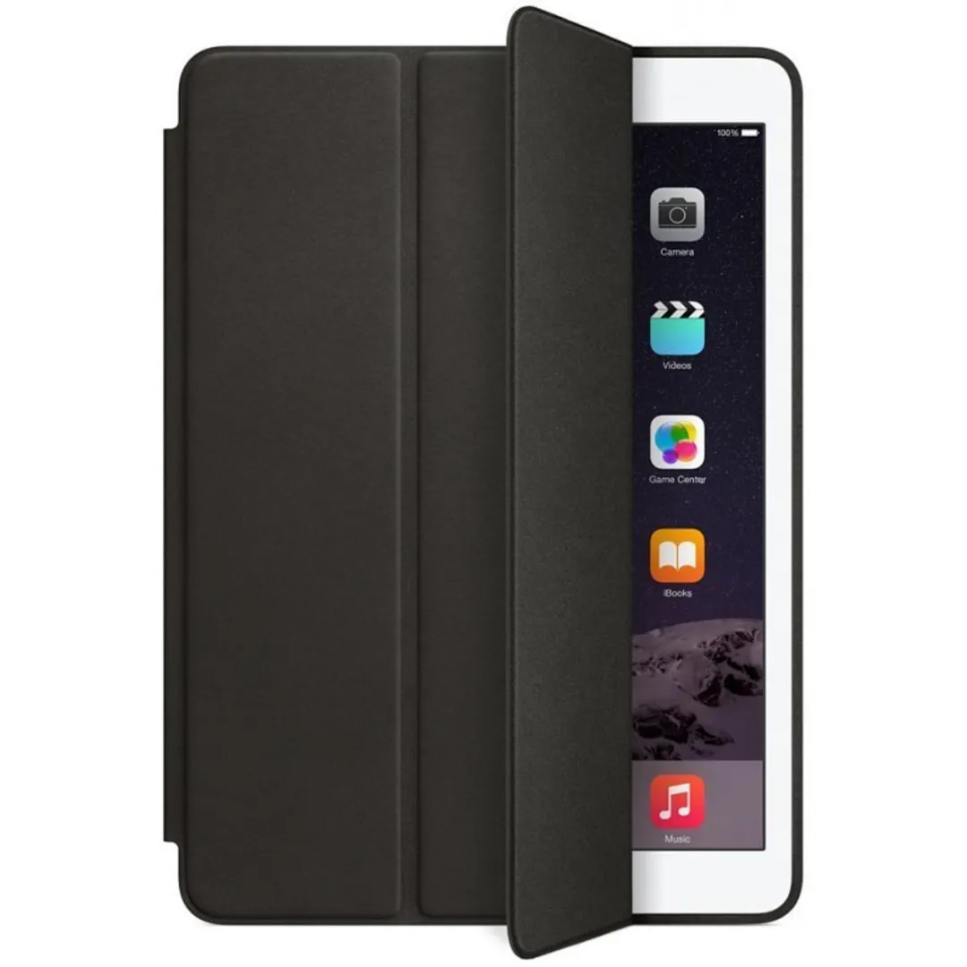 For Apple Ipad Pro 10.5 (2017) 10.5 Inches Luxury Premium Silk Texture Horizontal Flip Leather Cover With 3-Folding Holder Smart Case-(Black-Blue) For : A1709 (Global); A1852 (China), A1701 (Global)