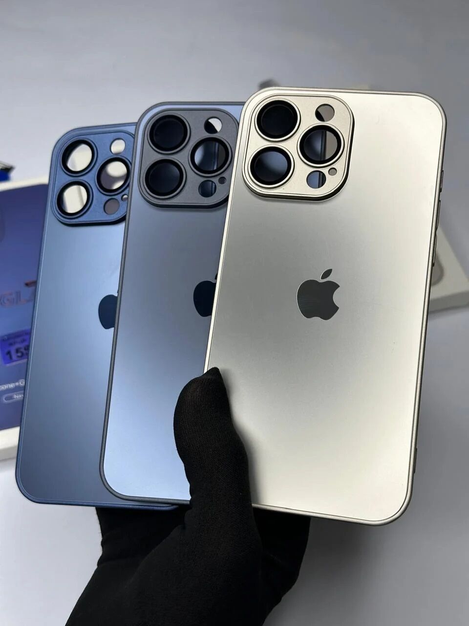 AG Glass Case With Apple Logo Case for Iphone 12 pro Max | Iphone 12 pro Max Case & Cover Price in Bangladesh - Mobile.com.bd