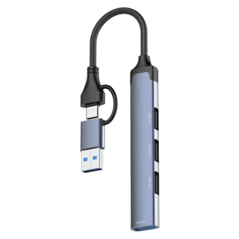 LDNIO DS-64U 4-in-1 Dual Mode Charging Hub Cable & Adapters Price in Bangladesh - Mobile.com.bd