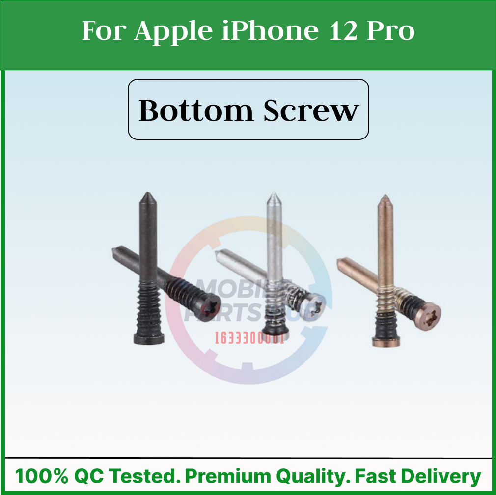 For Apple iPhone 12 Pro New Bottom Screw Pentalobe Dock Connector Screw Replacemnt Parts Mobile Parts & Accessories Price in Bangladesh - Mobile.com.bd