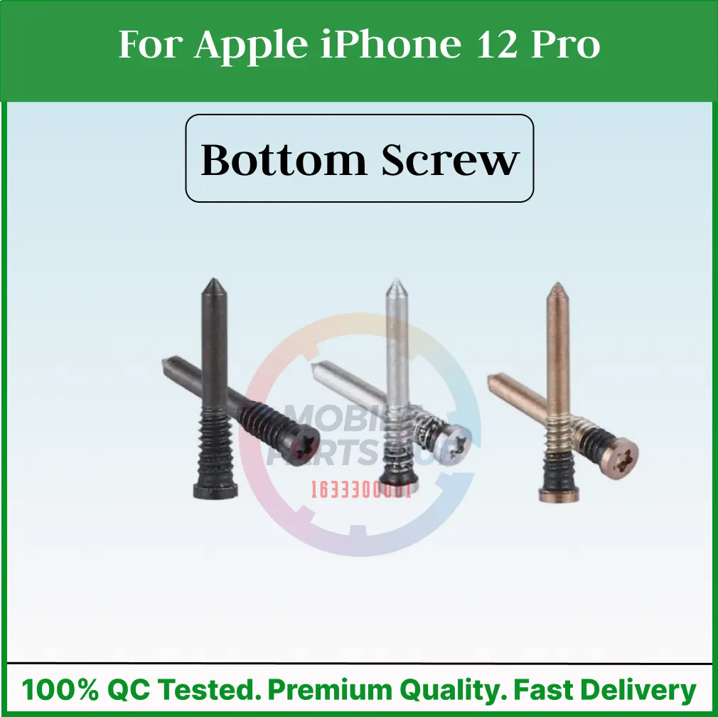 For Apple iPhone 12 Pro New Bottom Screw Pentalobe Dock Connector Screw Replacemnt Parts Mobile Parts & Accessories Price in Bangladesh - Mobile.com.bd