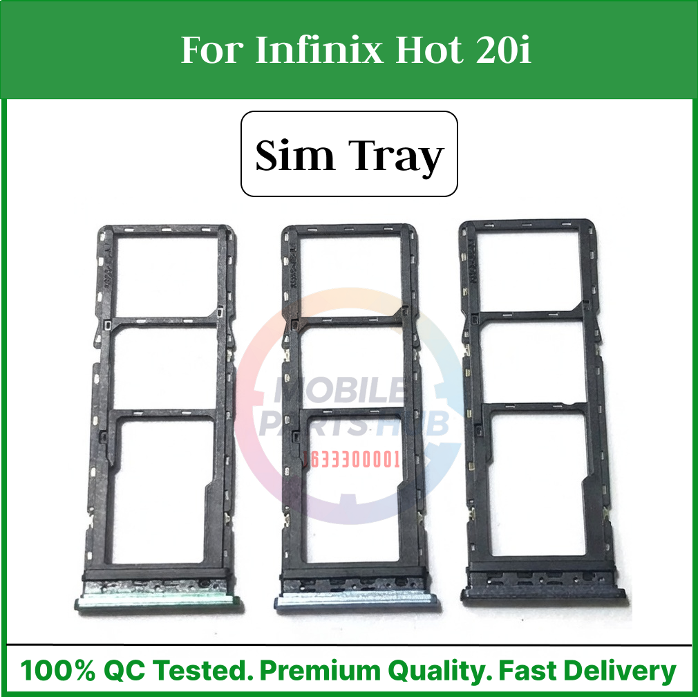 For Infinix Hot 20i Sim Tray Micro SD Card Slot with Sim Ejector Pin Replacement Parts Mobile Parts & Accessories Price in Bangladesh - Mobile.com.bd