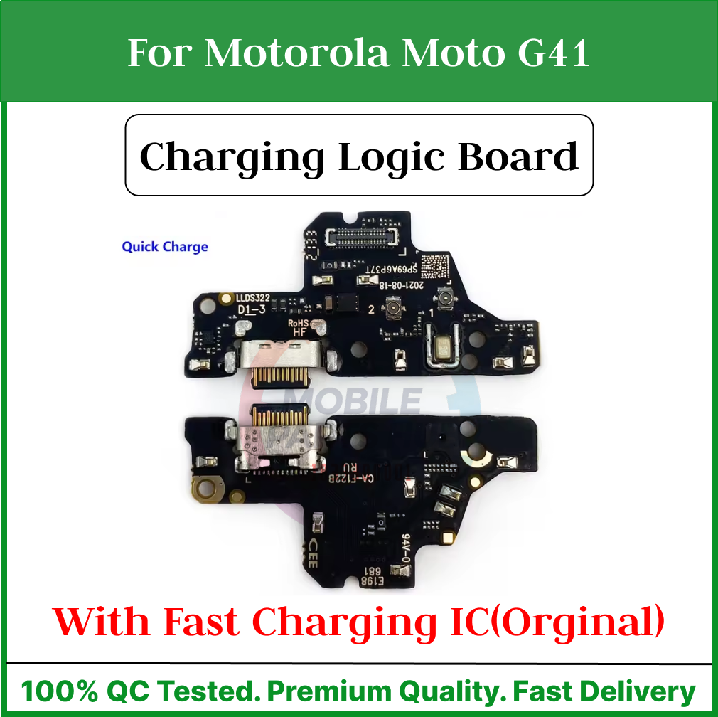 Charging Logic Board For Motorola Moto G41 power Charging Port For (M2003J6B2G) USB Plug PCB Dock Connector Replacement Parts