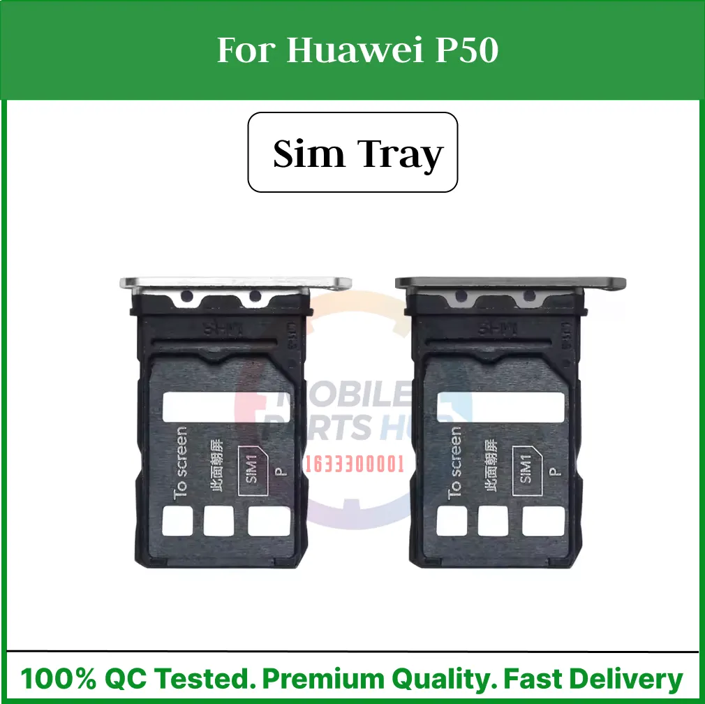 Huawei P50 Sim Tray Micro SD Card Slot with Sim Ejector Pin Replacement Part Sim Trays & Ejector Pins Price in Bangladesh - Mobile.com.bd
