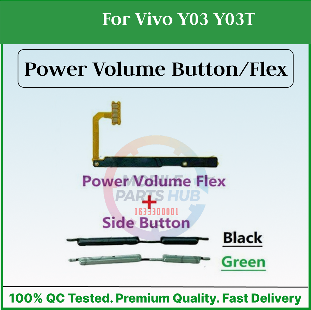 For Vivo Y03 Y03T Power ON OFF Switch Volume button + Flex Cable Replacement Parts Mobile Parts & Accessories Price in Bangladesh - Mobile.com.bd