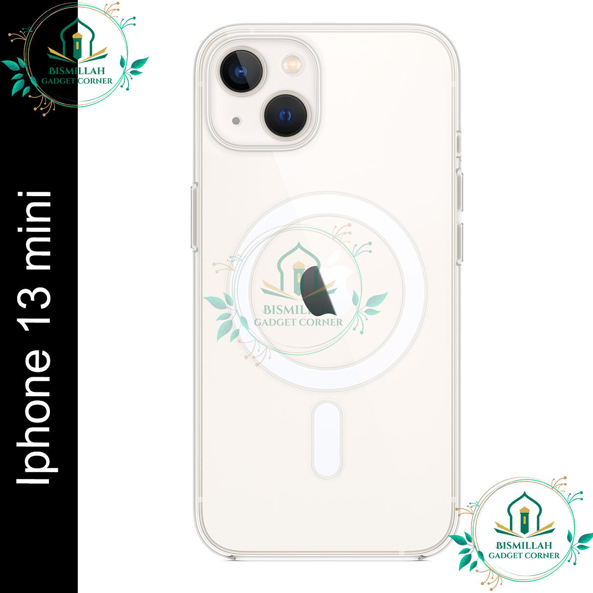Transparent TPU / Acrylic Crystal Clear MagSafe Case for Apple IPhone 13 mini Clear