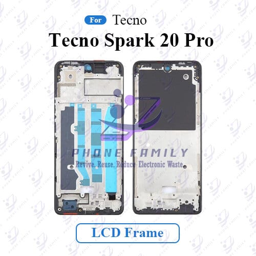 For Tecno Spark 20 Pro Front LCD Frame Middle Chassis Housing - Price in Bangladesh