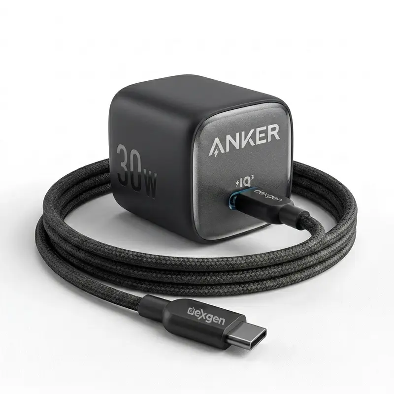 Anker Zolo 30W IQ & PD Fast Charger with DexGen NEO Type-C to Type-C Cable Combo - Price in Bangladesh