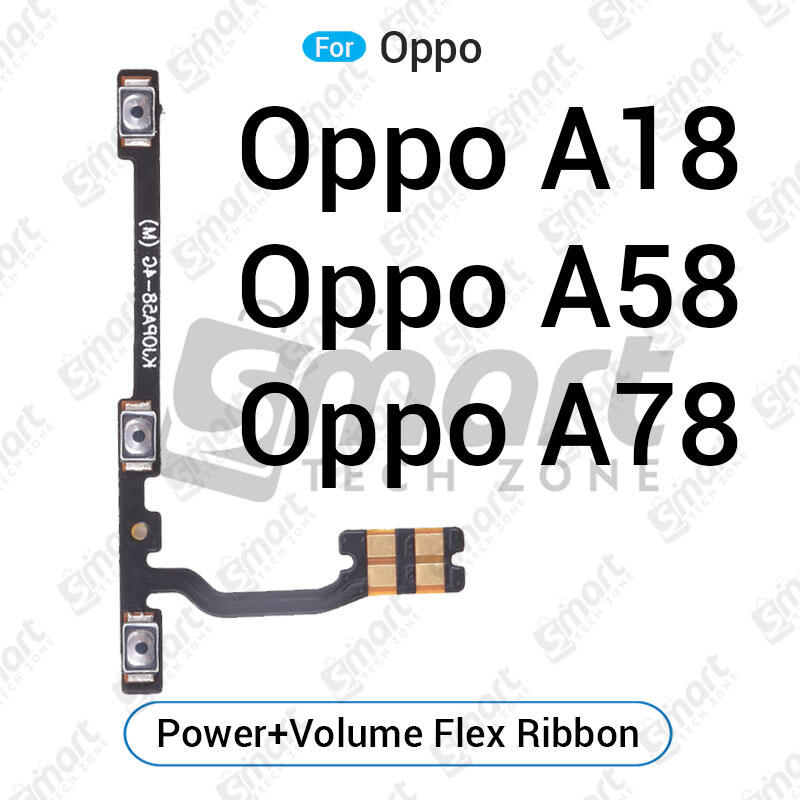 Oppo A18 A58 A78 4G Power on / off Switch Button Side Volume Up Down Buttons Flex Cable Replacement Parts Flex Cables Price in Bangladesh - Mobile.com.bd