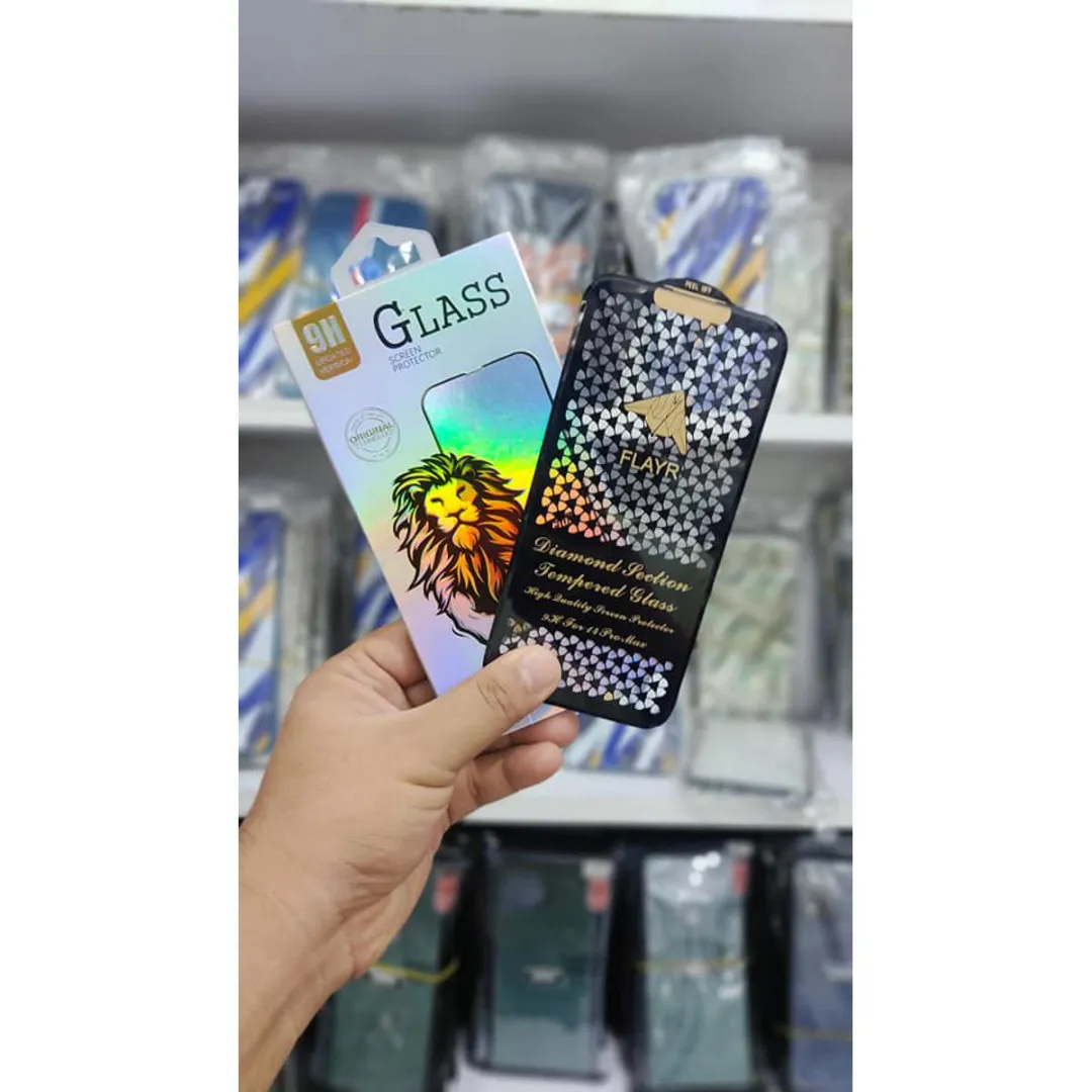 Official Flayr Diamond Cutting 3D Curve Full Coverage Tempered Glass Full Screen Protector For Apple Iphone 14 Pro Max /14 Pro/14 Plus/14 (1 Pcs)