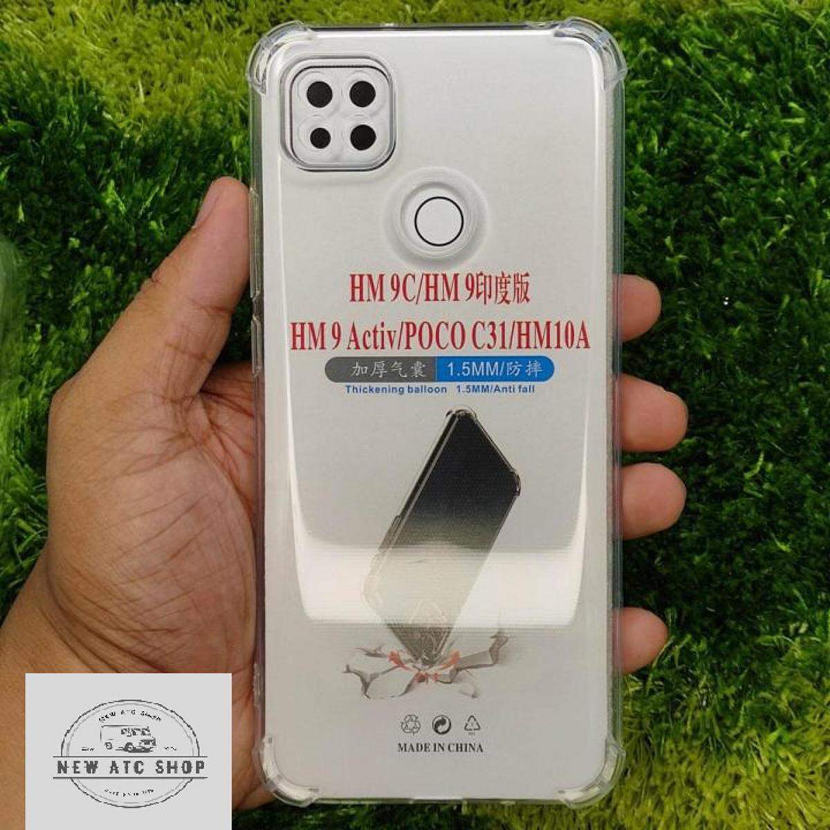 For Redmi 10A, Poco C31, Redmi 9c, 9c NFC, Poco C3 Clear Cover Soft Thin Anti-Scratches Crystal Case(Transparent) (Back Case Cover For Smartphone)