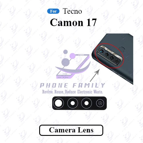 For Tecno Camon 17 Camera Main Glass Lens Replacement Part - Price in Bangladesh