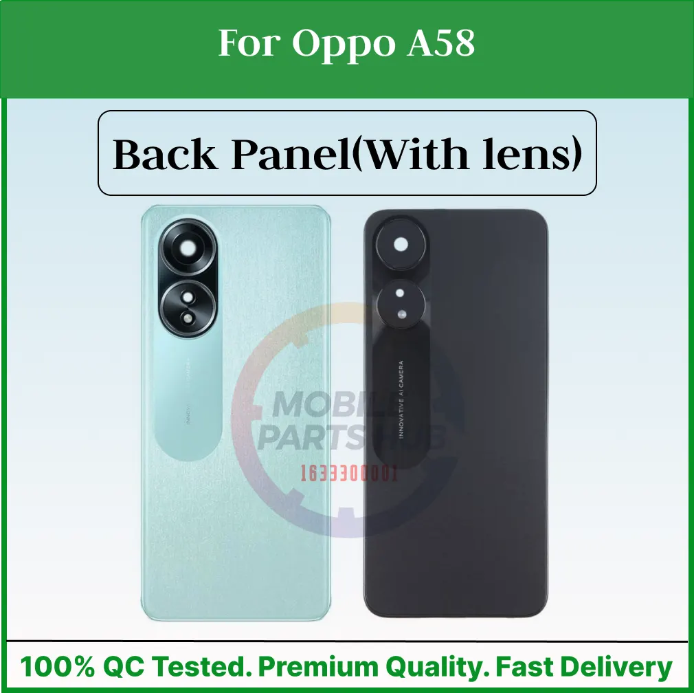 Oppo A58 Back Panel/Backshell/ Casing + With Camera Lens + Side Buttons With Logo-All Colors Available Back Panels & Housings Price in Bangladesh - Mobile.com.bd