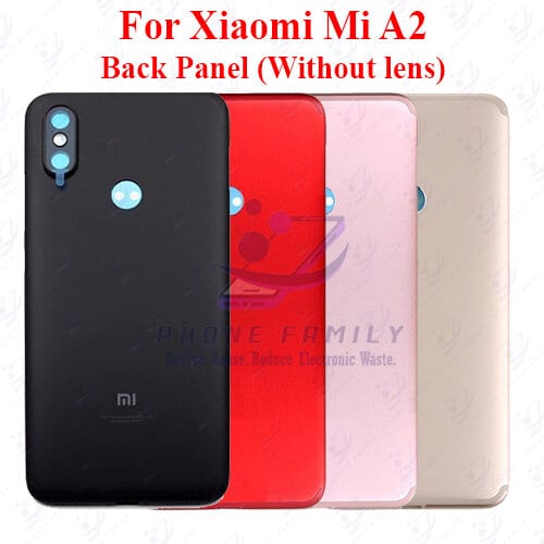For Xiaomi Mi A2 Back Panel/Backshell/ Casing +Camera Lens + Side Button With Logo-All Colors Available Price in Bangladesh - Mobile.com.bd