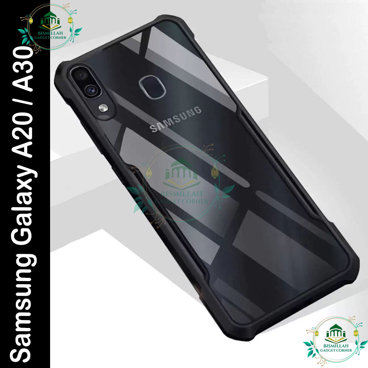 Xundd Back Cover for Samsung Galaxy A20 / Samsung Galaxy A30 Transparent Hybrid Hard PC Back Bumper