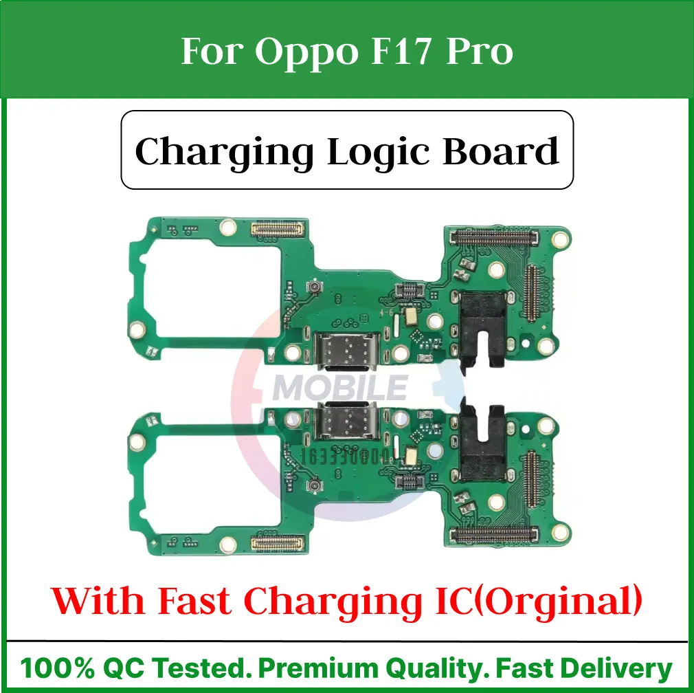 Charging Logic Board For Oppo F17 Pro Charging Port For USB Plug PCB Dock Connector Replacement Parts Charging Port Parts Price in Bangladesh - Mobile.com.bd
