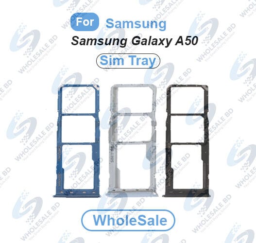 Samsung Galaxy A50 SIM Tray Replacement Slot Holder Sim Slot /SD Card Tray /Holder Card compatible with Sim Ejector Pin Replacement Parts (Wholesale) - Price in Bangladesh