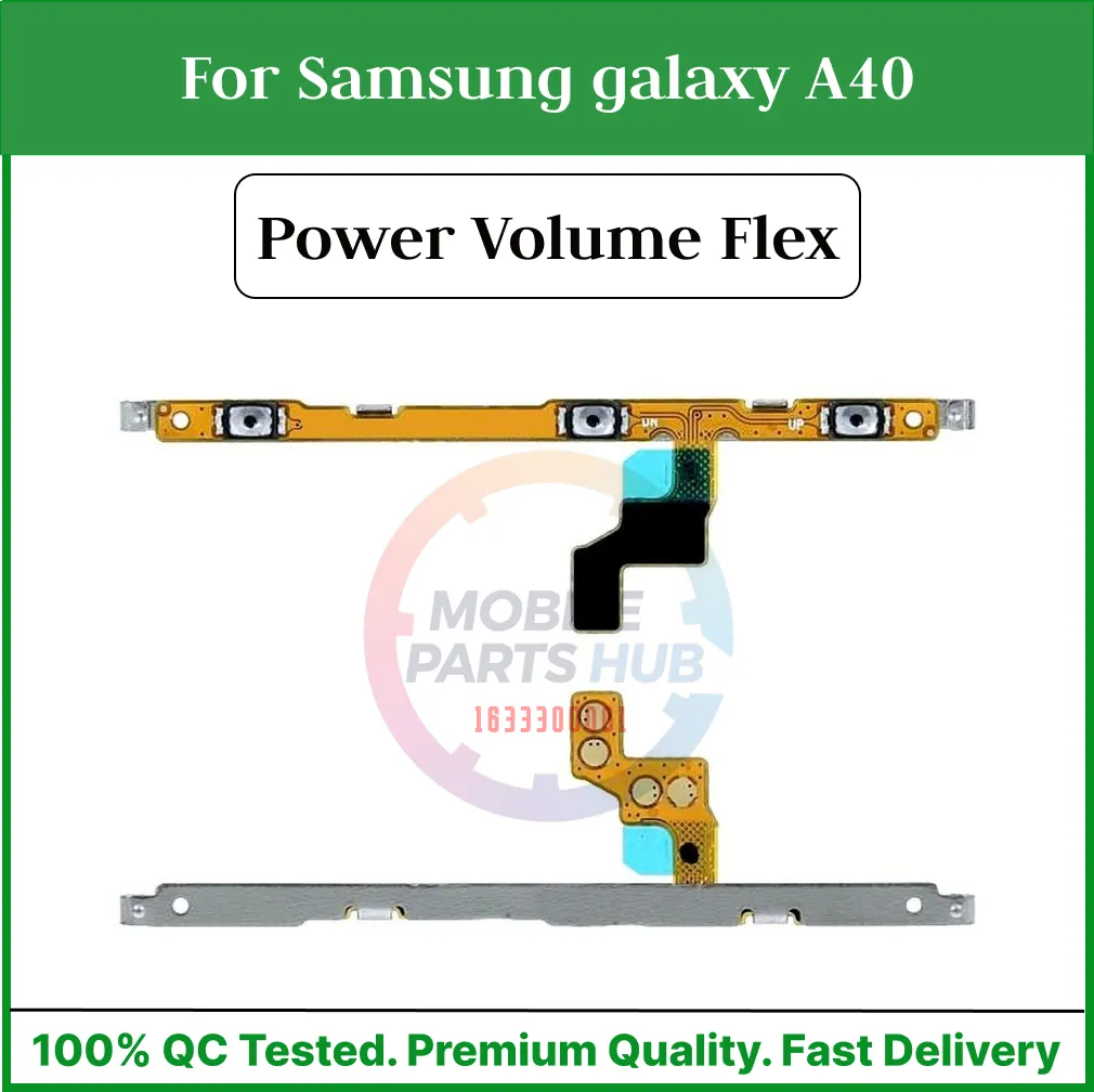 Samsung Galaxy A40 Compatible With External Side Buttons Power On Off switch + Volume Control Button Outside Side Keys And Power Flex Cable switch Replacement Parts Flex Cables Price in Bangladesh - Mobile.com.bd