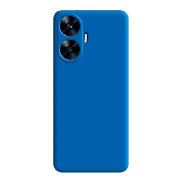 For Realme C55/ Narzo N55 Case Matte Simple Solid Color Soft Silicone TPU Case Cover