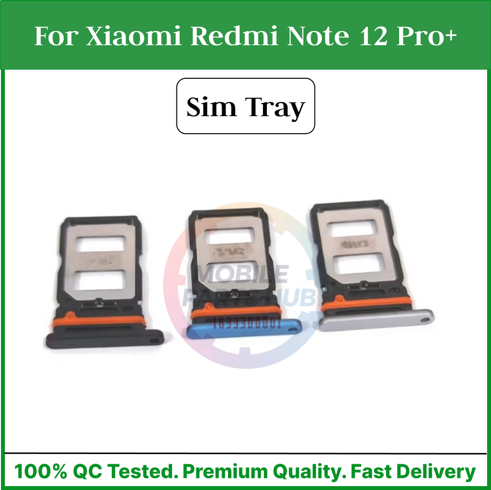 Xiaomi Redmi Note 12 Pro+ Sim Tray Micro SD Card Slot with Sim Ejector Pin Replacement Part Mobile Parts & Accessories Price in Bangladesh - Mobile.com.bd