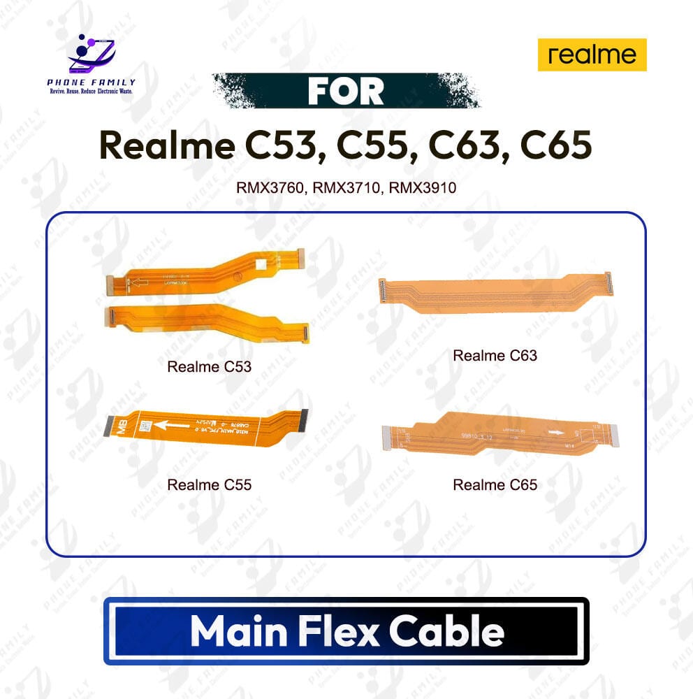 Realme C53, C55, C63, C65 Main Board Motherboard Connector Flex Cable - Price in Bangladesh