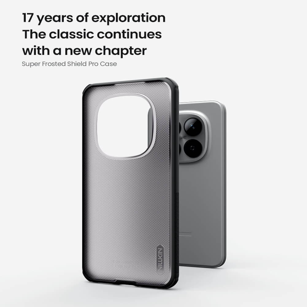 Nillkin Super Frosted Shield Pro Matte cover case Clear version for Xiaomi Redmi Note 15 Pro Plus (Redmi Note 15 Pro+) (Chinese version)
