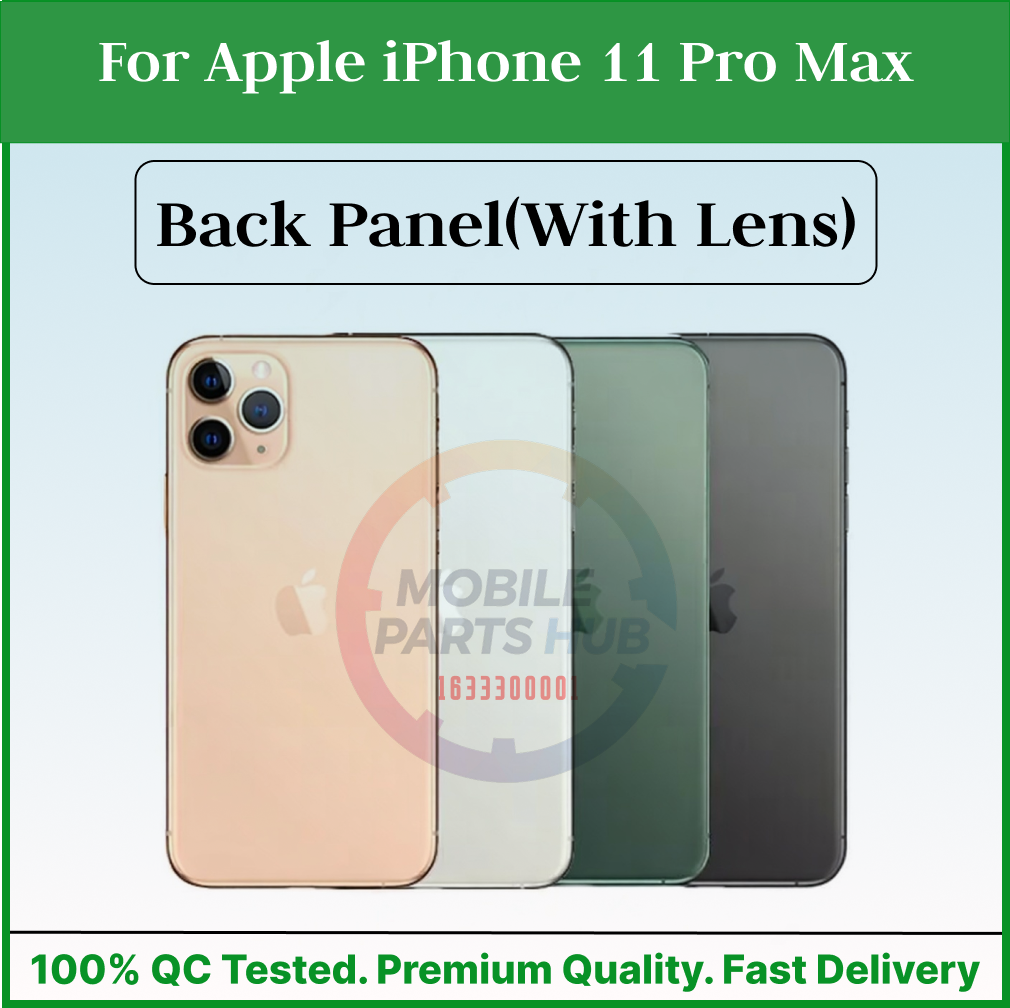 For Apple iPhone 11 Pro Max Back Panel/Backshell/ Casing + Camera Lens With Logo-All Colors Available Mobile Parts & Accessories Price in Bangladesh - Mobile.com.bd