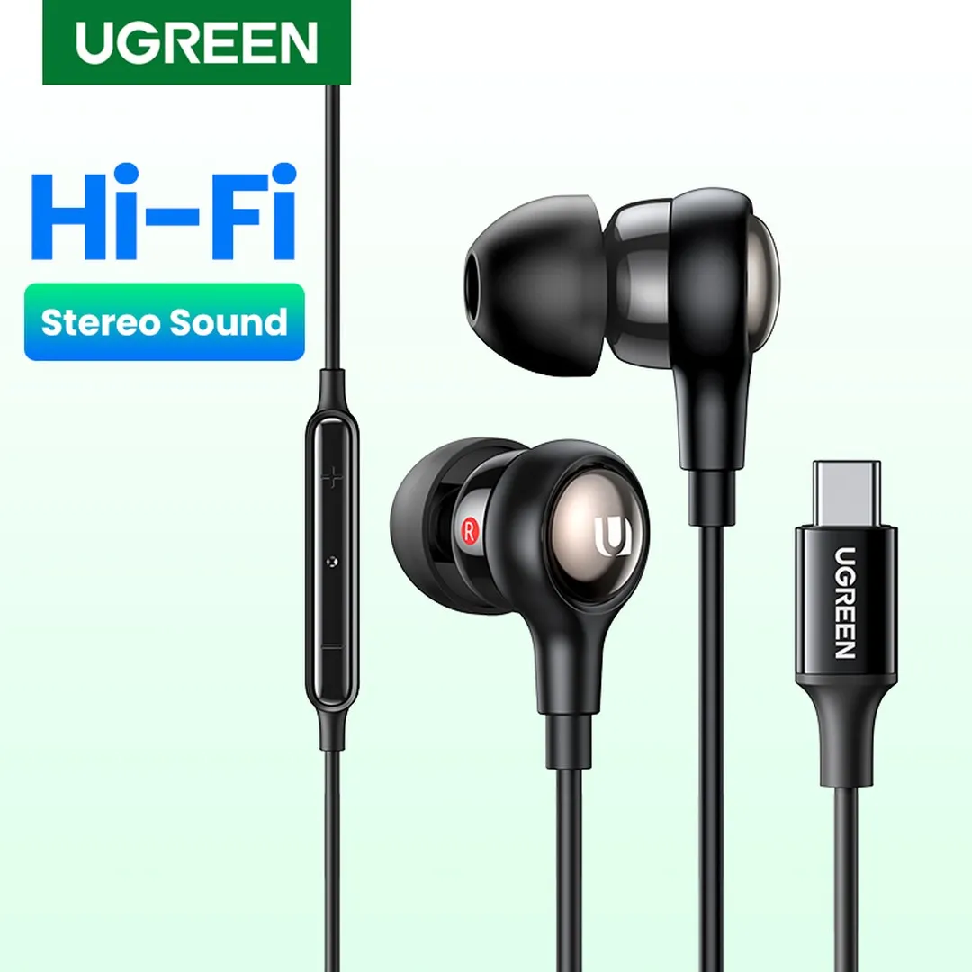 USB C Earbuds, Wired Headphones with Microphone and Volume Control Noise Cancelling Headphones, HiFi Stereo Wired Earbuds Compatible with 2021 iPad Pro Samsung Galaxy S21 Google Pixel 5/4/4XL Earphones & Headphones Price in Bangladesh - Mobile.com.bd