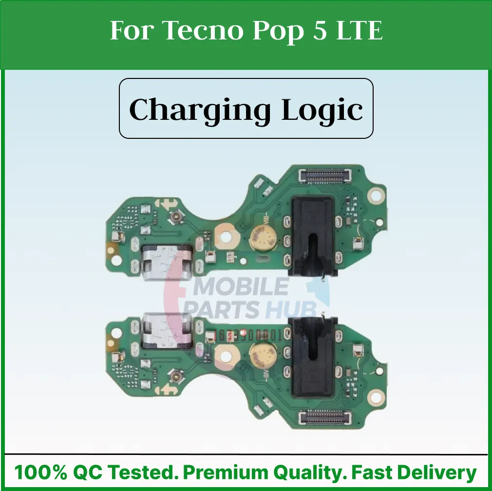 Charging Logic Board For Tecno Pop 5 LTE Charging Port USB Plug PCB Dock Connector Spare parts Charging Port Parts Price in Bangladesh - Mobile.com.bd