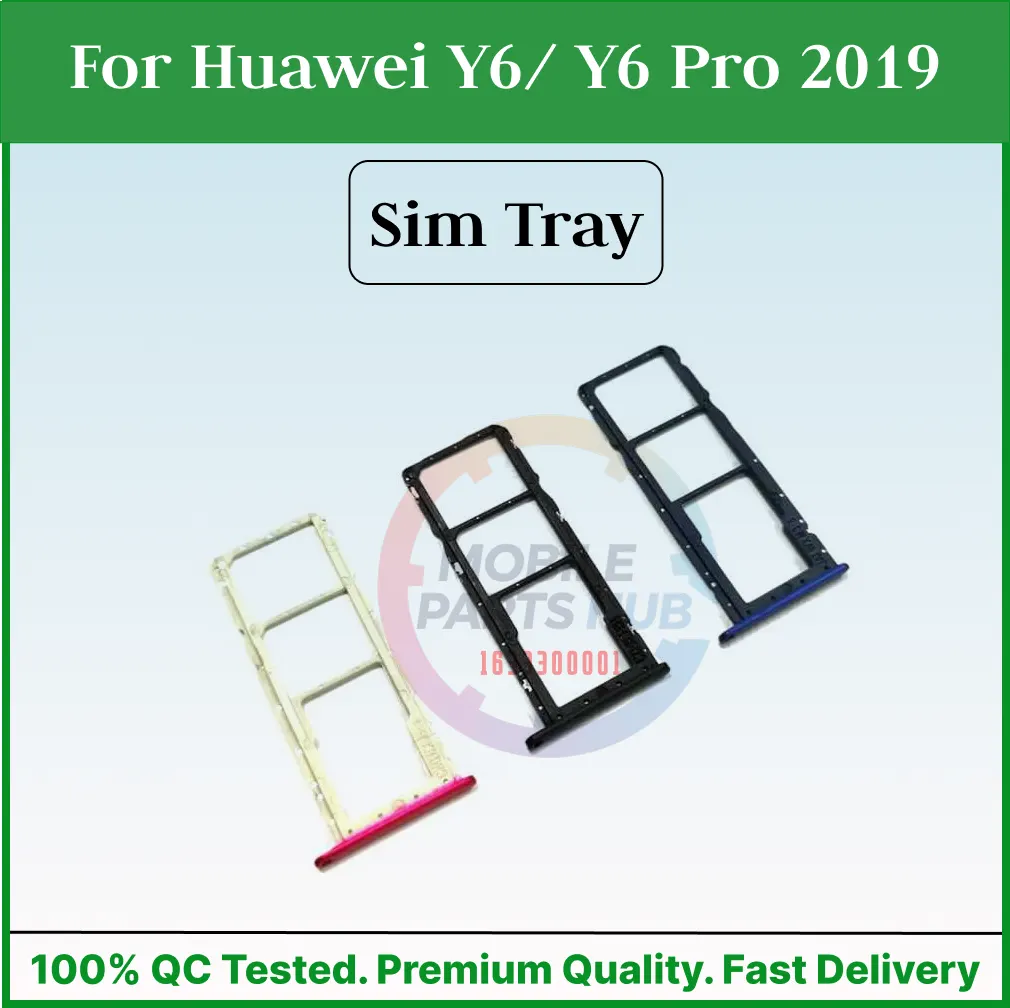 For Huawei Y6/ Y6 Pro 2019 Sim Tray Micro SD Card Slot with Sim Ejector Pin Replacement Part - Price in Bangladesh