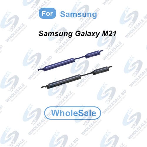 Compatible with Samsung Galaxy M21 (SM-M215F, SM-M215F/DS, SM-M215F/DSN) External Side Buttons Power On Off + Volume Control Button Outside Side Keys (WholeSale) Power Volume Flex Price in Bangladesh - Mobile.com.bd