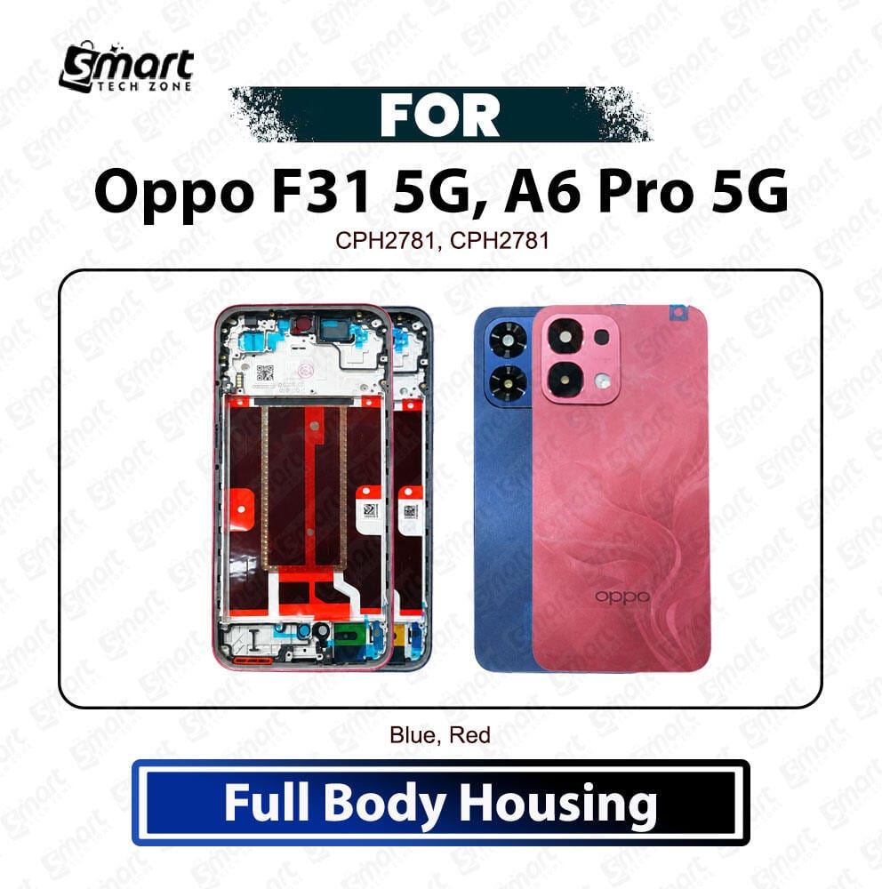 Oppo A6 Pro 5G, F31 5G Full Body Housing Back Panel Cover Middle Frame Best Quality Replacement Repair Spare Part For CPH2781, CPH2781 - Price in Bangladesh