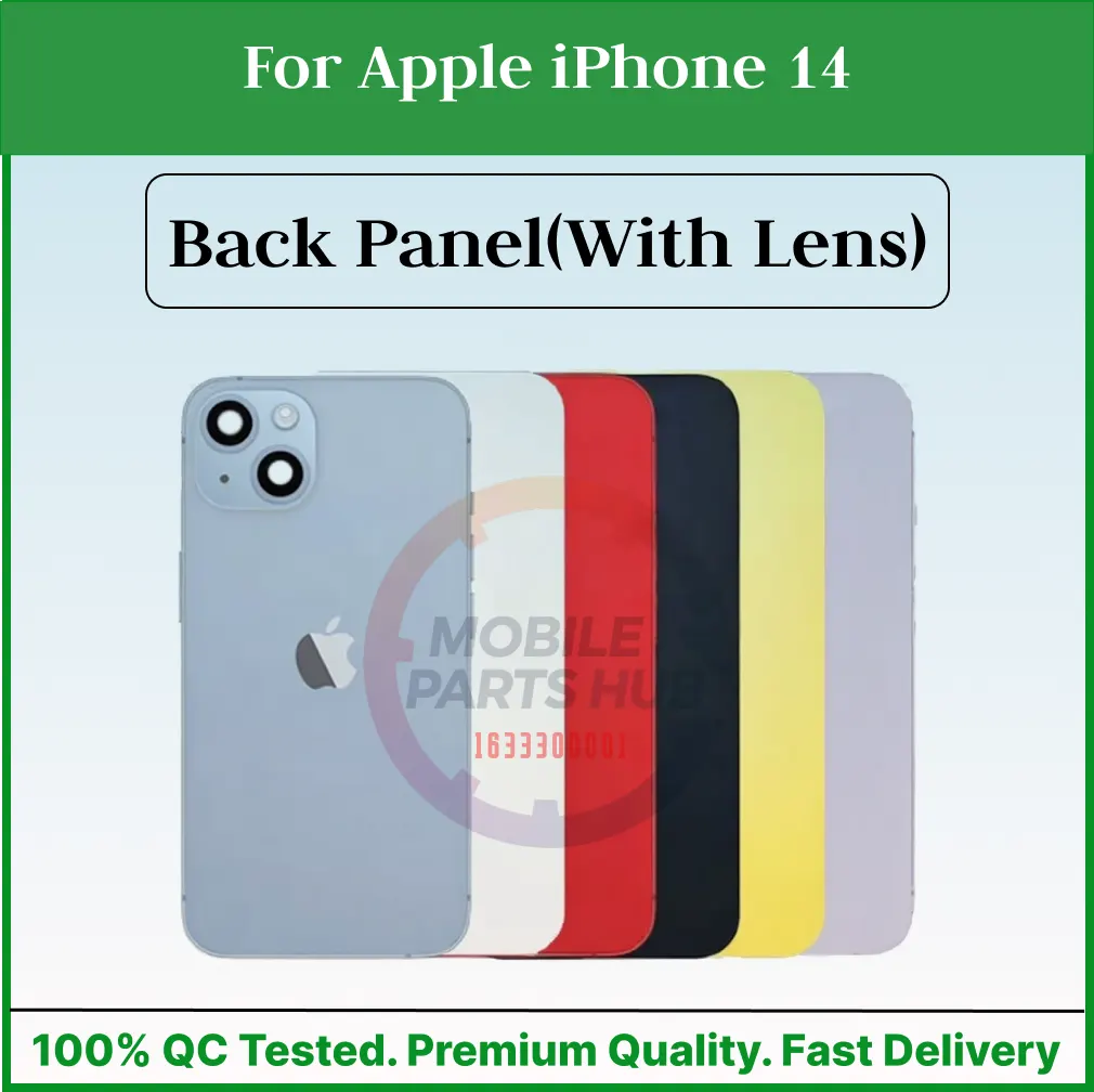 For Apple iPhone 14 Back Panel/Backshell/ Casing + Camera Lens +Side Button With Logo-All Colors Available Back Panels & Housings Price in Bangladesh - Mobile.com.bd